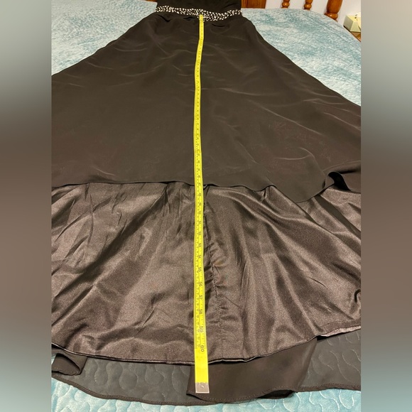 JJ’s House Dress 14 Formal Special Occasion & Wedding Black Ruched Sequins Beads - Picture 6 of 11